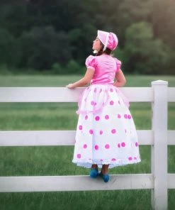 TRISH SCULLY BO PEEP GOWN & BONNET SET