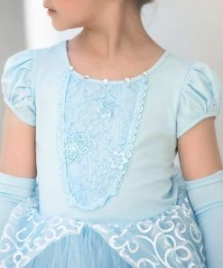 TRISH SCULLY HOME PRINCESS ADELINE GOWN & GLOVES SET BLUE Dress Up