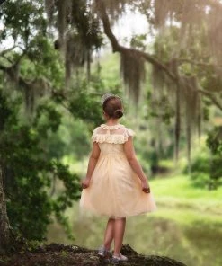 TRISH SCULLY GIOVANNA DRESS BUTTERSCOTCH GIRLS