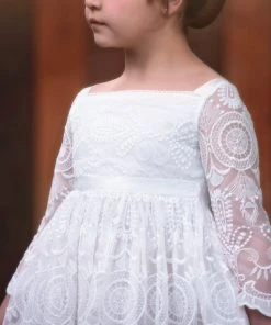 TRISH SCULLY ELLIE GOWN WHITE GIRLS