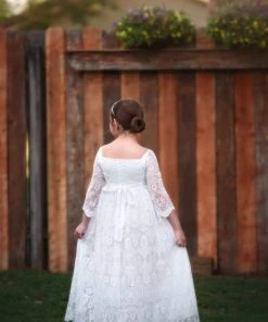 TRISH SCULLY ELLIE GOWN WHITE GIRLS