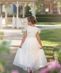 TRISH SCULLY HOME GIRLS GWENDOLYN GOWN WHITE