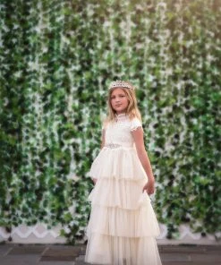 TRISH SCULLY HOME ARIANA GOWN SPARKLE IVORY GIRLS