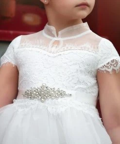 TRISH SCULLY HOME Shop All Girls Apparel ARIANA GOWN WHITE