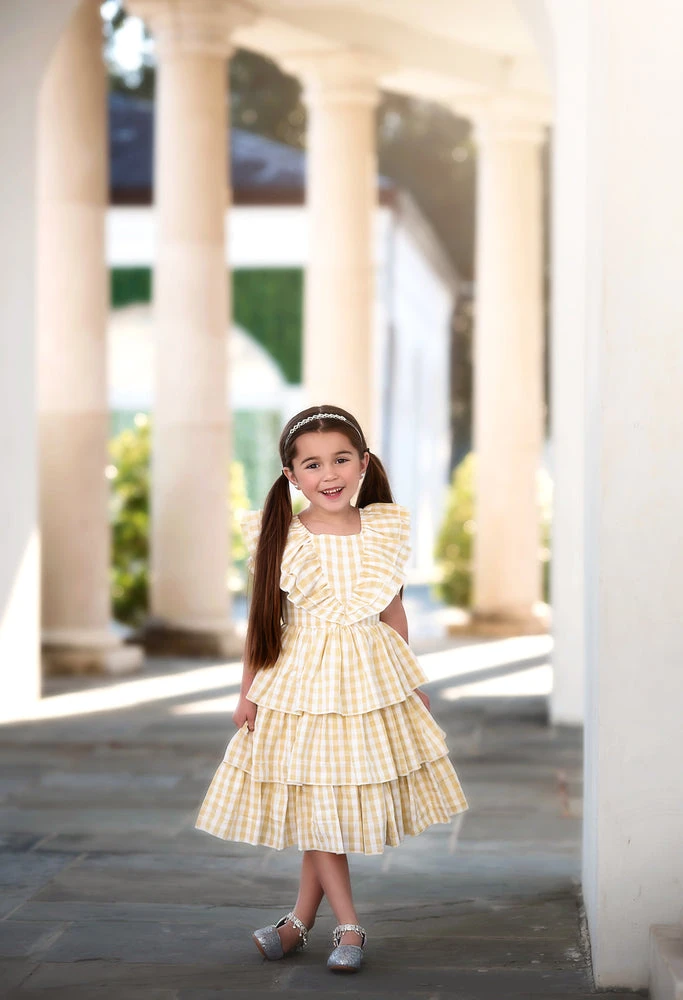 TRISH SCULLY HOME MAIZY DRESS YELLOW Summer Wedding Guest