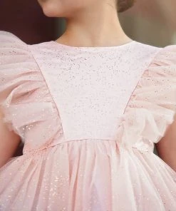 TRISH SCULLY MILLY DRESS SPARKLE PINK GIRLS