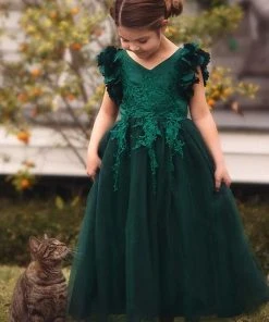 TRISH SCULLY BIANCA GOWN EMERALD