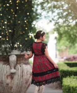 TRISH SCULLY GIRLS EVERLY DRESS STEWART TARTAN