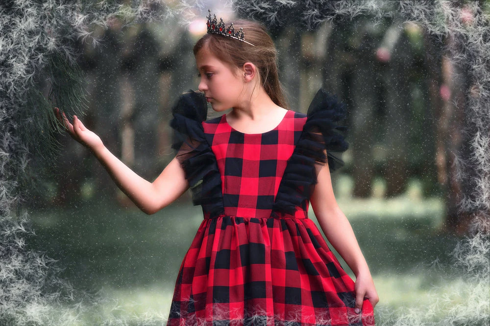 TRISH SCULLY Spring/Summer 2022 MILLY DRESS RED BUFFALO CHECK