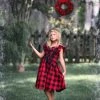 TRISH SCULLY BIANCA DRESS RED & BLACK BUFFALO CHECK SALE