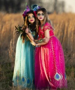 TRISH SCULLY HOME PEACOCK PRINCESS GOWN FUCHSIA