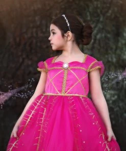 TRISH SCULLY HOME PEACOCK PRINCESS GOWN FUCHSIA