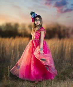 TRISH SCULLY HOME PEACOCK PRINCESS GOWN FUCHSIA