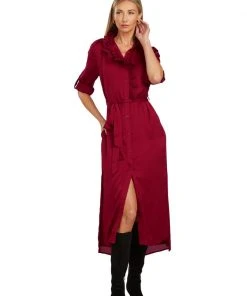 TRISH SCULLY LEA BUTTON DOWN MAXI DRESS