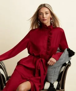 TRISH SCULLY LEA BUTTON DOWN MAXI DRESS