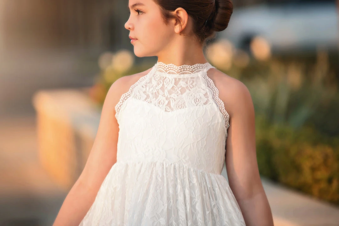 TRISH SCULLY DOMINIQUE MAXI DRESS WHITE GIRLS