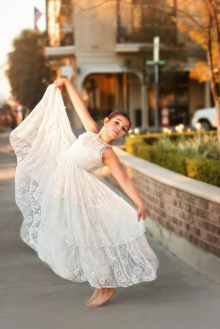 TRISH SCULLY DOMINIQUE MAXI DRESS WHITE GIRLS