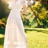TRISH SCULLY MARJORIE MAXI DRESS WHITE WOMEN