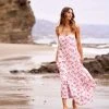 TRISH SCULLY WOMEN ALEXA MAXI DRESS PINK FLORAL