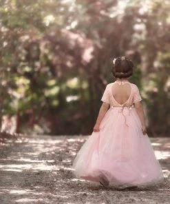 TRISH SCULLY GRACIE GOWN & BELT SET PINK