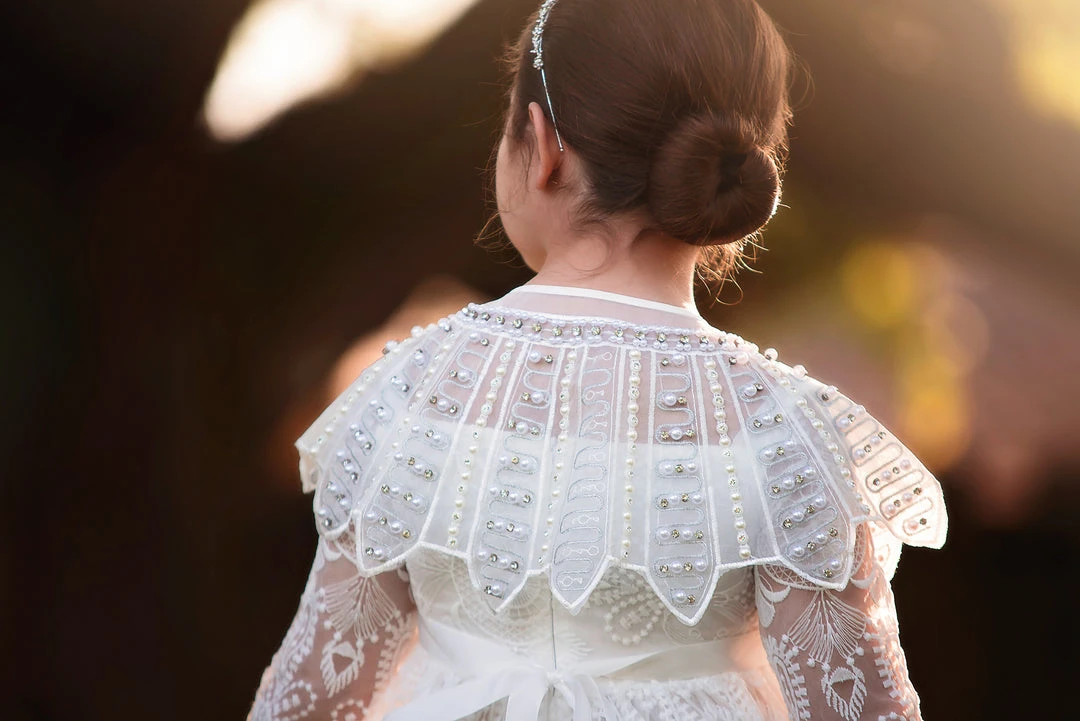 TRISH SCULLY ELLIE GOWN WHITE GIRLS