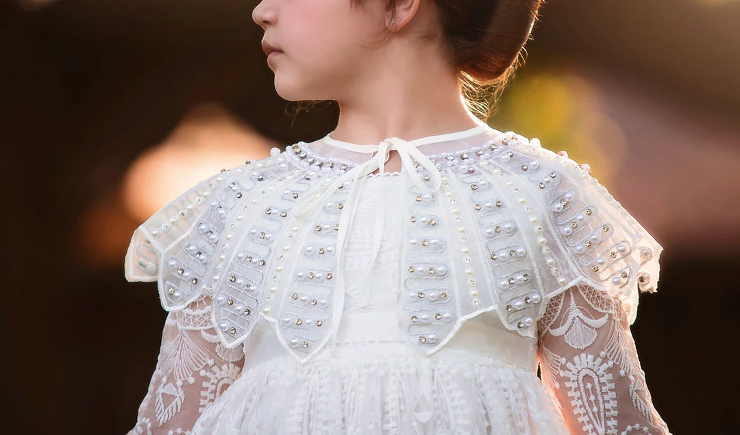 TRISH SCULLY ELLIE GOWN WHITE GIRLS