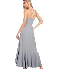 TRISH SCULLY WOMEN PAIGE GOWN SILVER BLUE