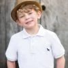 TRISH SCULLY BOYS KINGSLEY POLO WHITE