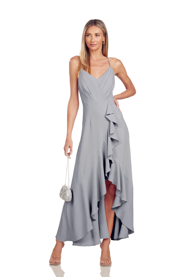 TRISH SCULLY WOMEN PAIGE GOWN SILVER BLUE