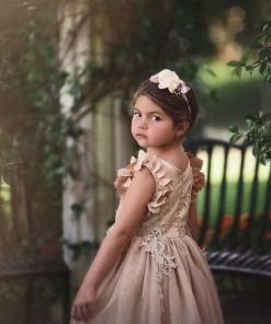 TRISH SCULLY HOME BIANCA DRESS GOLD