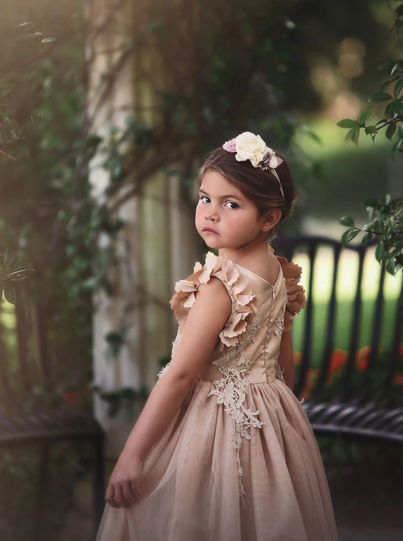 TRISH SCULLY HOME BIANCA DRESS GOLD