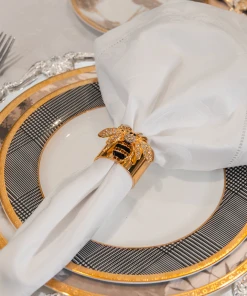 TRISH SCULLY HOME Mother's Day Gift Guide QUEEN BEE NAPKIN RING SET OF 2