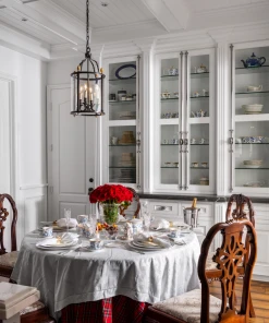 TRISH SCULLY MILANO WHITE JACQUARD TABLE CLOTH 56" SQUARE