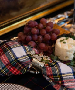 TRISH SCULLY STEWART TARTAN NAPKIN SET OF 4