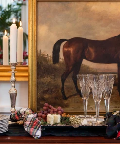 TRISH SCULLY STEWART TARTAN NAPKIN SET OF 4