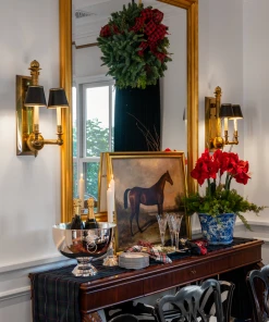 TRISH SCULLY HOME BLACK WATCH TABLE RUNNER