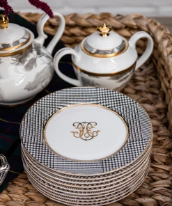 TRISH SCULLY HOME GRISAILLE BONE CHINA TEA SERVICE