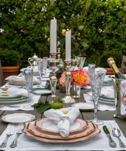 TRISH SCULLY HOME MILANO WHITE JACQUARD PLACEMATS SET OF 4