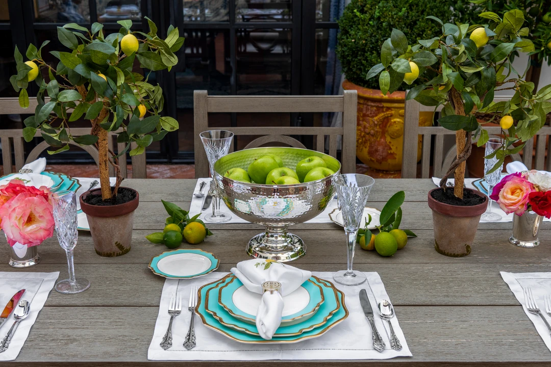 TRISH SCULLY HOME MILANO WHITE JACQUARD PLACEMATS SET OF 4