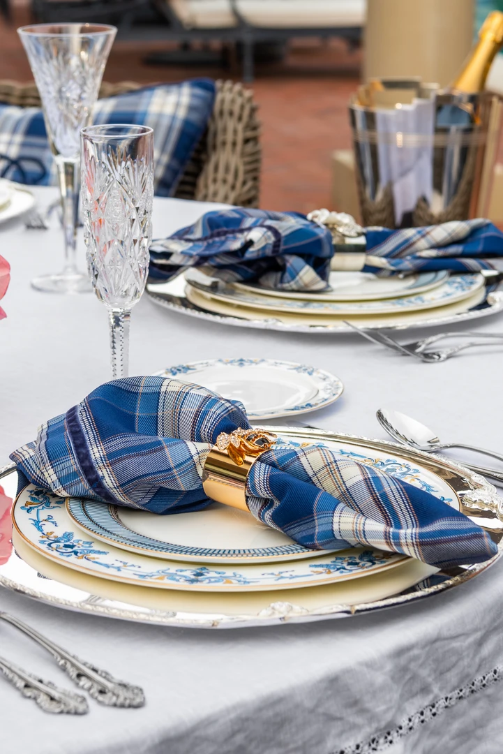 TRISH SCULLY HOME WHITEHALL NAPKIN SET OF 4