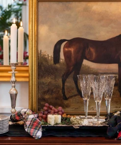 TRISH SCULLY HOME SILVER PLATED WINDSOR PLATTER