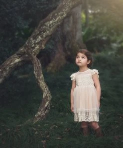 TRISH SCULLY OLIVIA DRESS BUTTERSCOTCH GIRLS