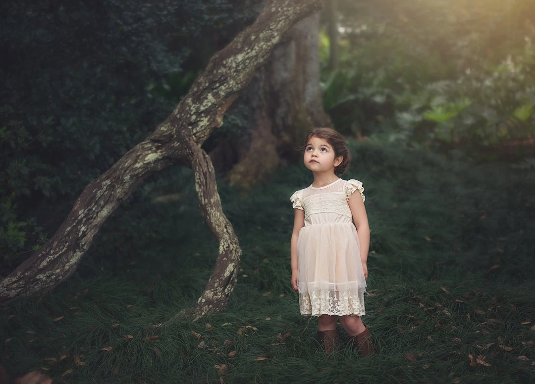 TRISH SCULLY OLIVIA DRESS BUTTERSCOTCH GIRLS