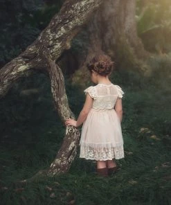 TRISH SCULLY OLIVIA DRESS BUTTERSCOTCH GIRLS