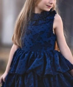 TRISH SCULLY JOELLE DRESS NAVY