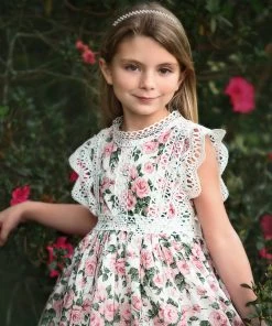 TRISH SCULLY EVERLY DRESS PINK FLORAL GIRLS