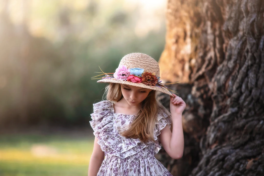 TRISH SCULLY HOME MAIZY DRESS LAVENDER FLORAL