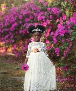 TRISH SCULLY SPLENDOR GOWN & BELT SET IVORY