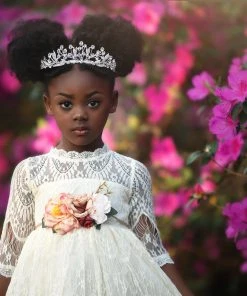 TRISH SCULLY SPLENDOR GOWN & BELT SET IVORY