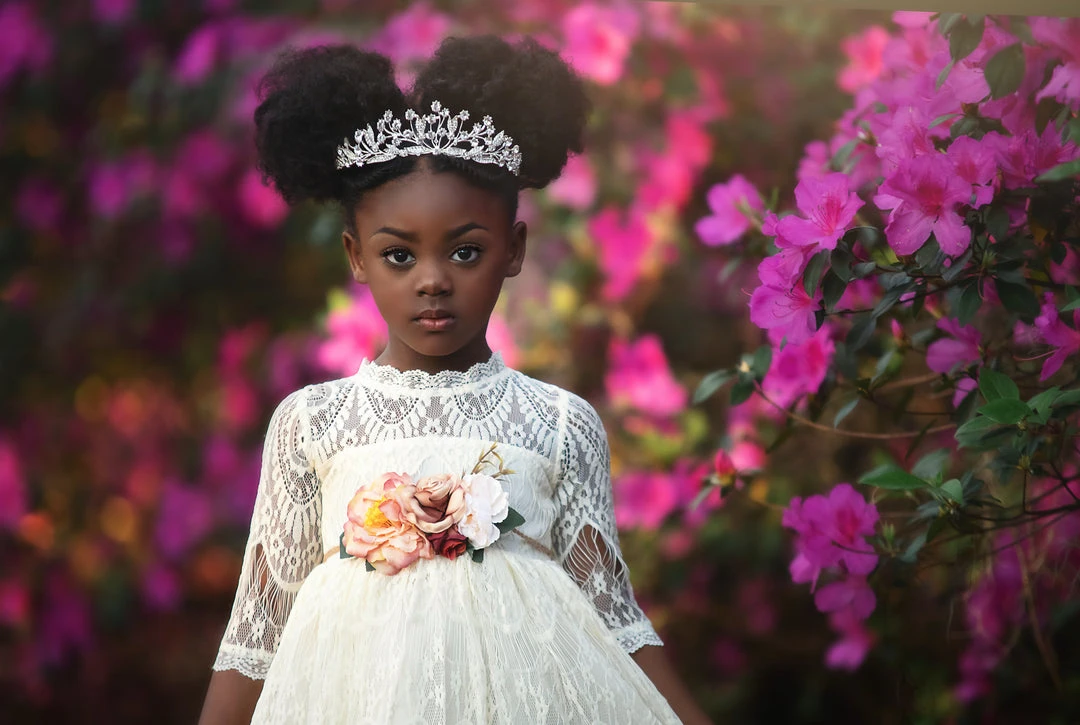 TRISH SCULLY SPLENDOR GOWN & BELT SET IVORY